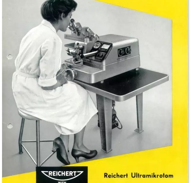 OmU1，來自于Reichert公司的第一臺超薄切片機（1957/58）